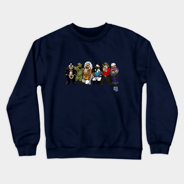 The Fluffies Have Invaded the Village! Crewneck Sweatshirt by BEarMUSEMENT